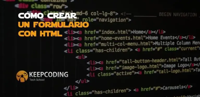 crear un formulario con HTML