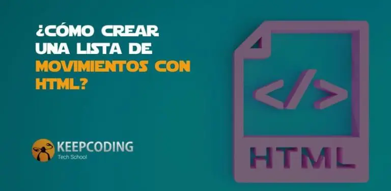 Cómo crear una lista de movimientos con HTML
