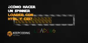 hacer un spinner loader con HTML y CSS