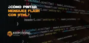 pintar mensajes flash con HTML