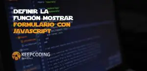 función mostrar formulario con JavaScript