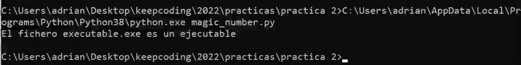 ¿Cómo hallar un magic number con Python? 1 Magic number con Python