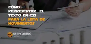 texto en CSS para la lista de movimientos