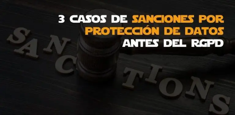 sanciones por protección de datos