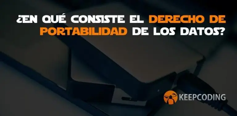 derecho de portabilidad de los datos