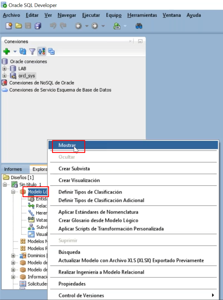 Crear una entidad en un modelo lógico de datos 1 entidad en un modelo lógico de datos