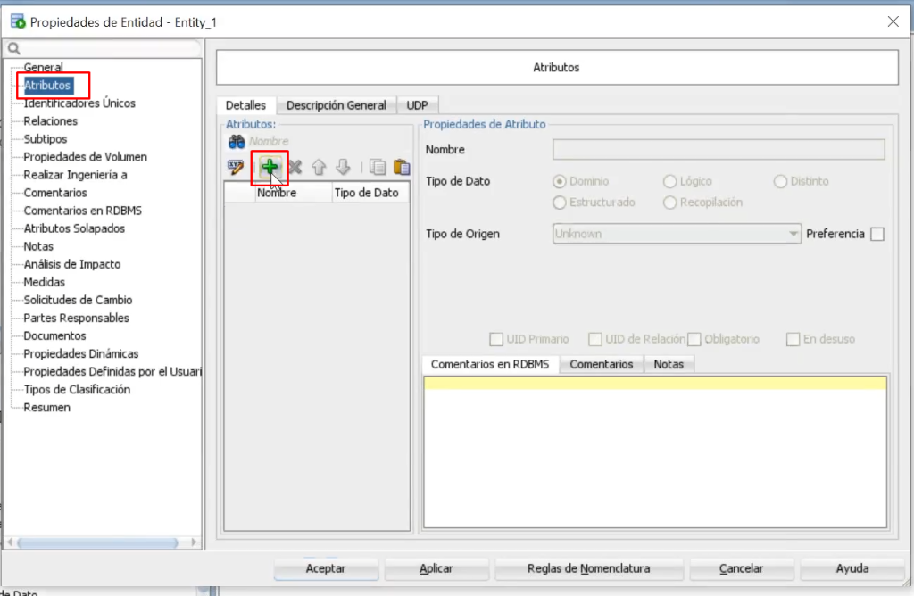 Crear una entidad en un modelo lógico de datos 5 entidad en un modelo lógico de datos: paso 3