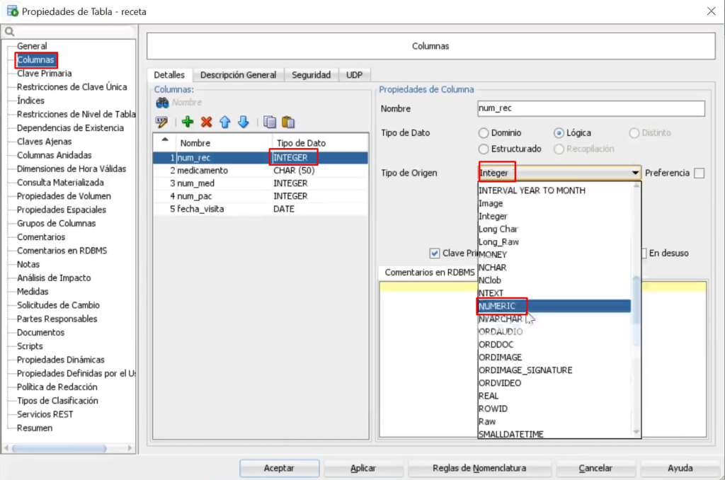 Tipos de datos de base de datos PostgreSQL 3 tipos de datos de base de datos PostgreSQL: paso 3
