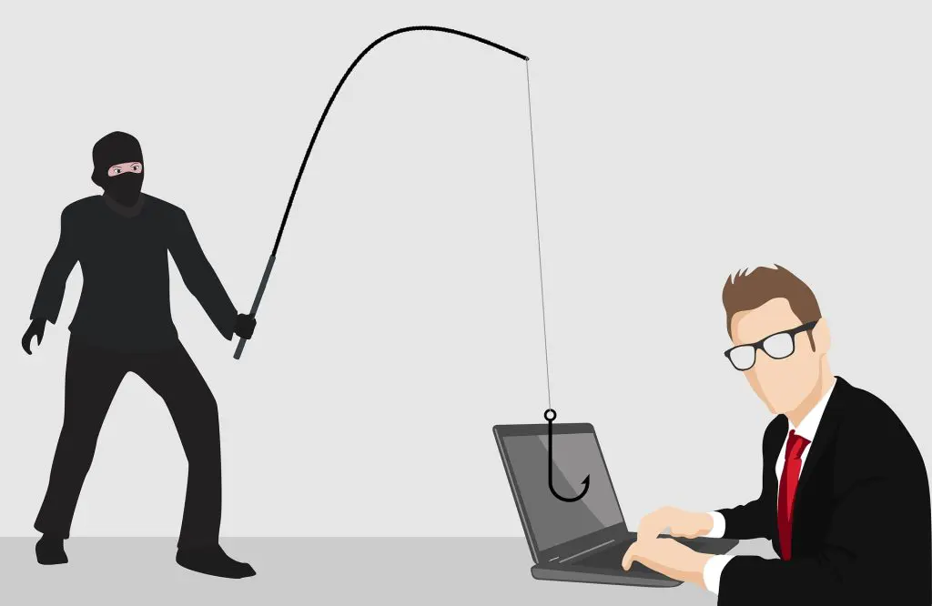 hacker robando información de un computador ajeno
