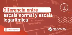 Diferencia entre escala normal y escala logarítmica