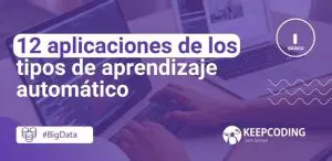 aplicaciones de los tipos de aprendizaje automático