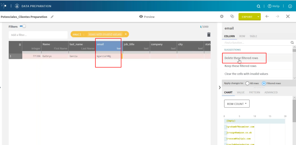 Organizar y depurar información en Talend 5 depurar información en Talend: paso 6