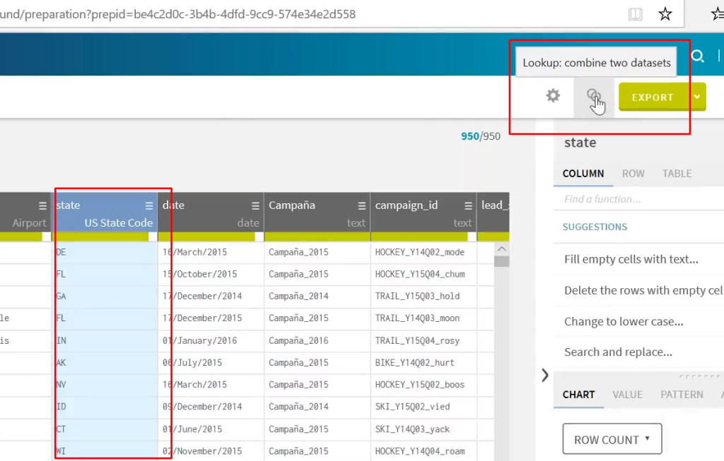 Fusión por lookup en Talend 2 lookup en talend: paso 1