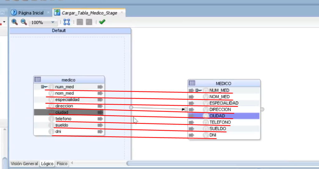 Crear una asignación en ODI 8 asignación en ODI: paso 8