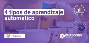4 tipos de aprendizaje automático