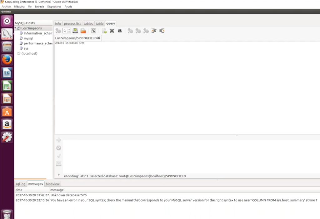 ¿Cómo crear una BBDD en Virtual Box? 1 ¿Cómo crear una BBDD en Virtual Box?