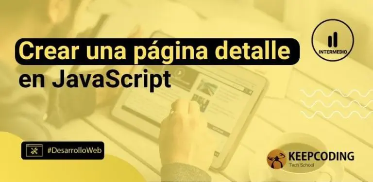crear una página detalle en JavaScript
