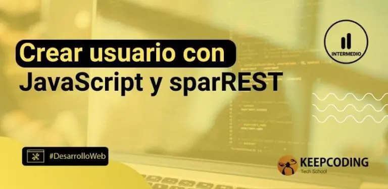 Crear usuario con JavaScript y sparREST