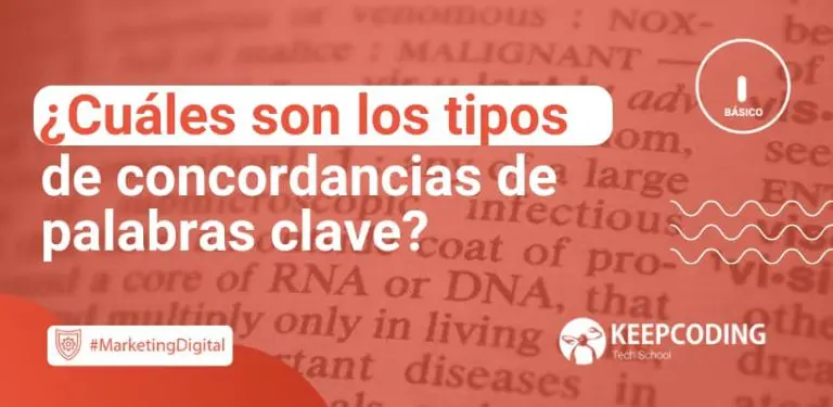 tipos de concordancias de palabras clave