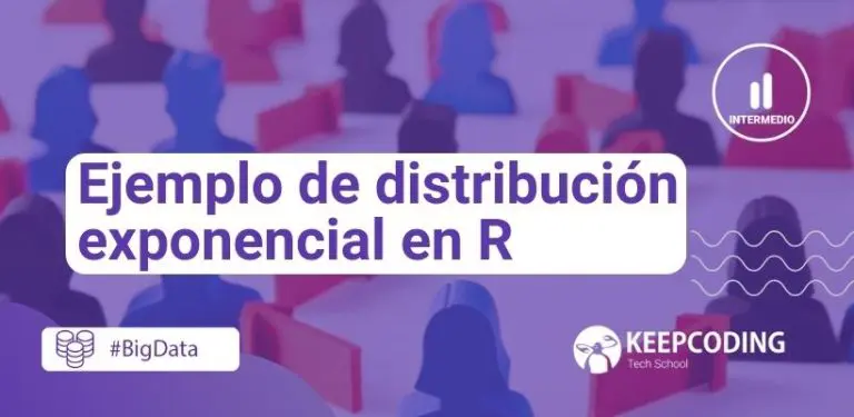 Ejemplo de distribución exponencial en R