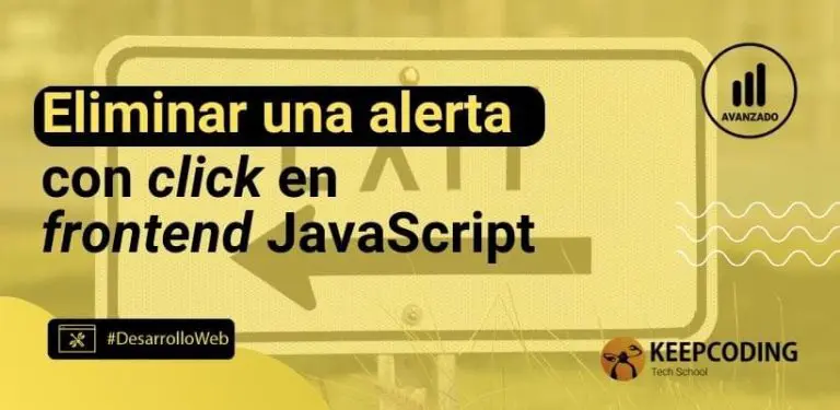 Eliminar una alerta con click en frontend JavaScript