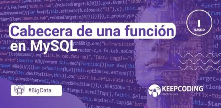 Cabecera de una función en MySQL