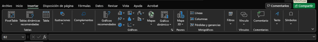 Las principales funcionalidades de insertar en Excel 1 Las principales funcionalidades de insertar en Excel