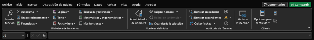 Conoce las funcionalidades de otras secciones de Excel 2 Funcionalidades de otras secciones de Excel