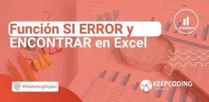 Función SI ERROR y ENCONTRAR en Excel