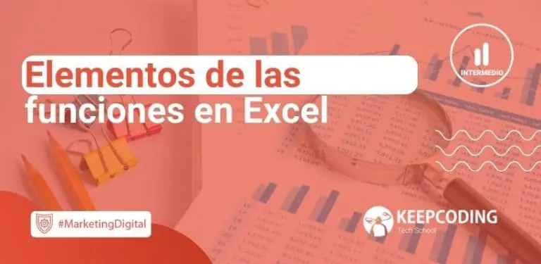 Elementos de las funciones en Excel