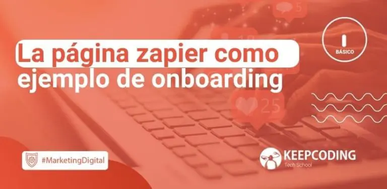 La página zapier como ejemplo de onboarding