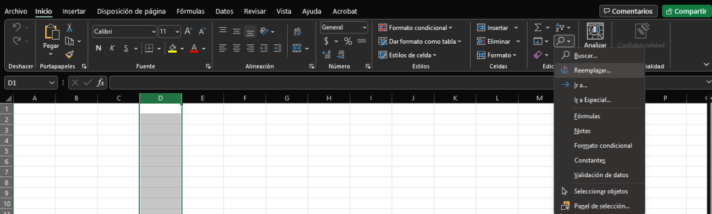 2 formas de reemplazar en Excel 3 2 formas de reemplazar en Excel