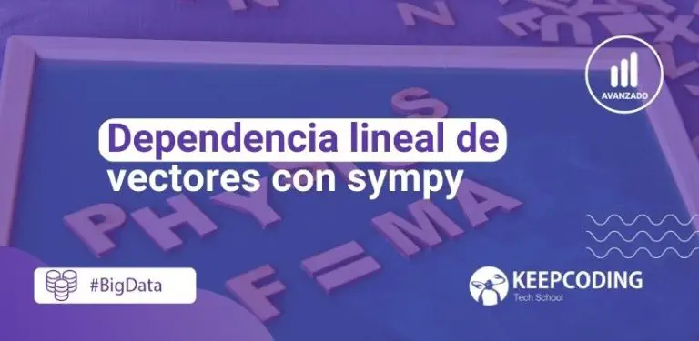 Dependencia lineal de vectores con sympy
