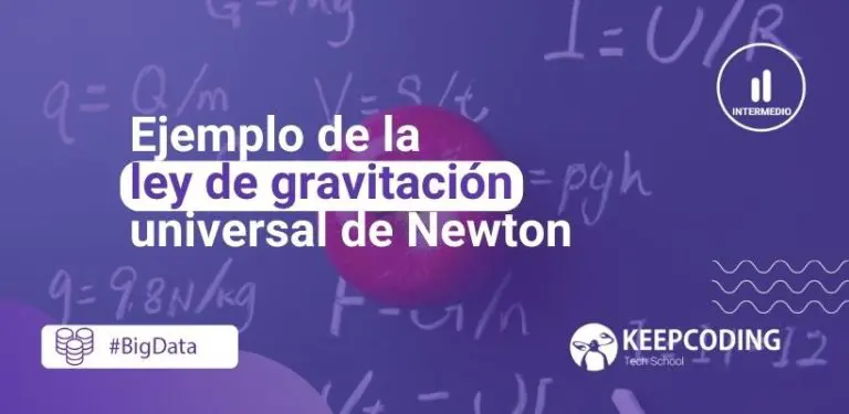 Ejemplo de la ley de gravitación universal de Newton
