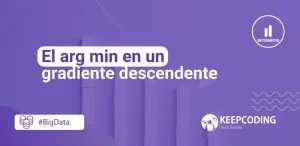 arg min en un gradiente descendente