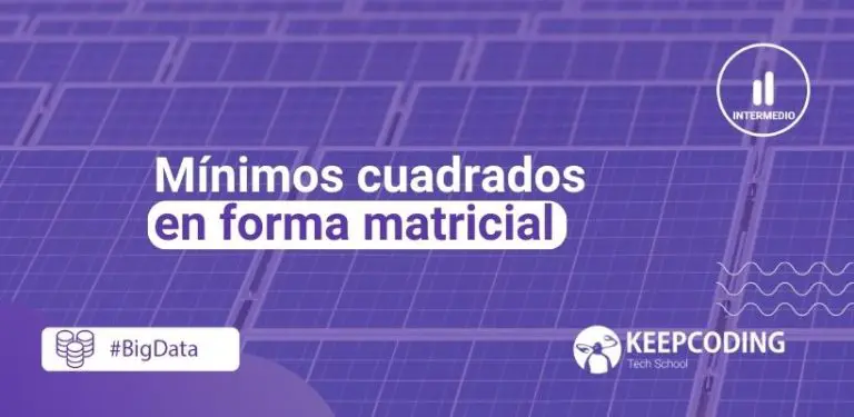Mínimos cuadrados en forma matricial