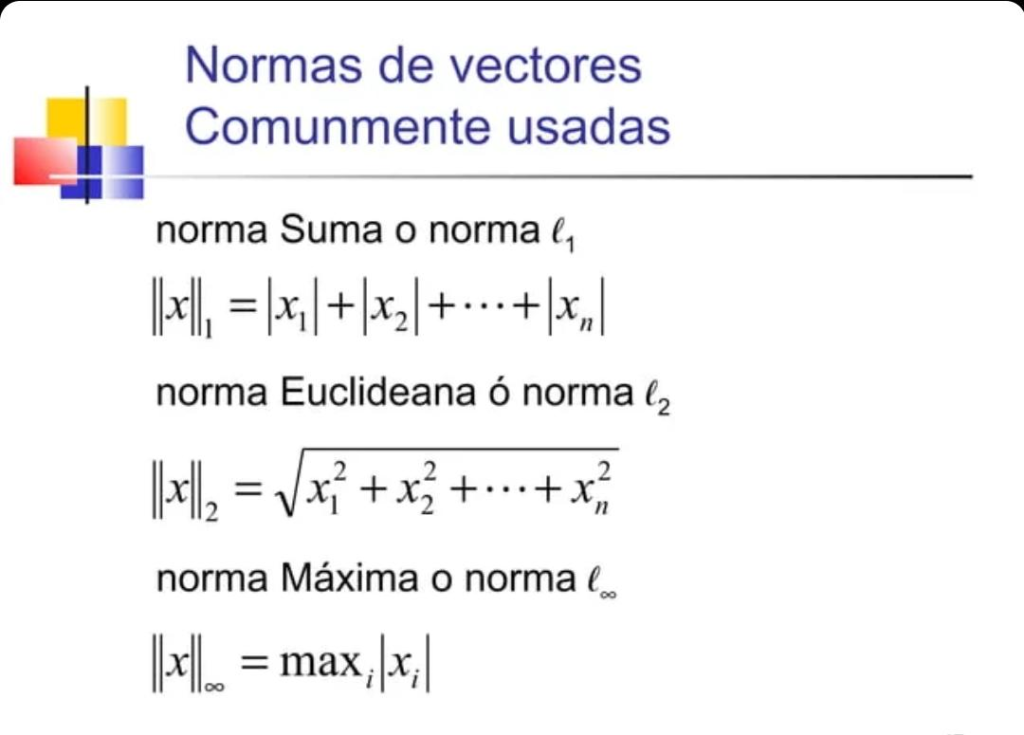 norma de un vector