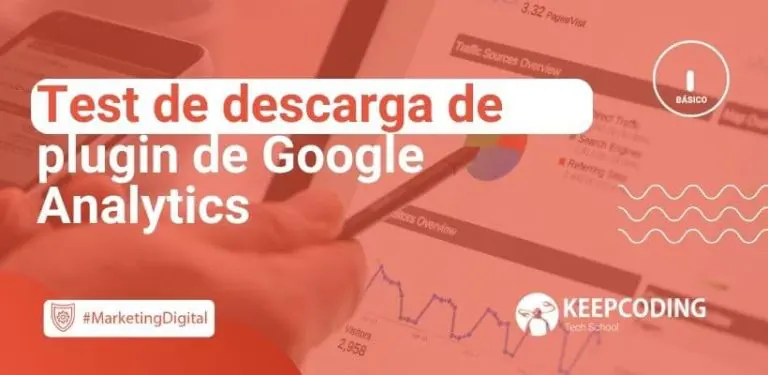 Test de descarga de plugin de Google Analytics