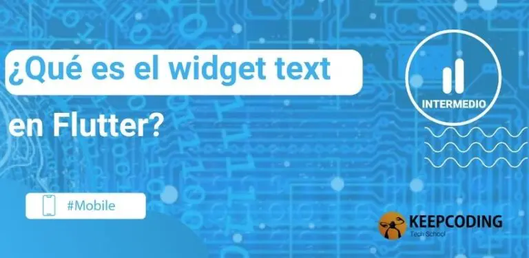 widget text en Flutter?