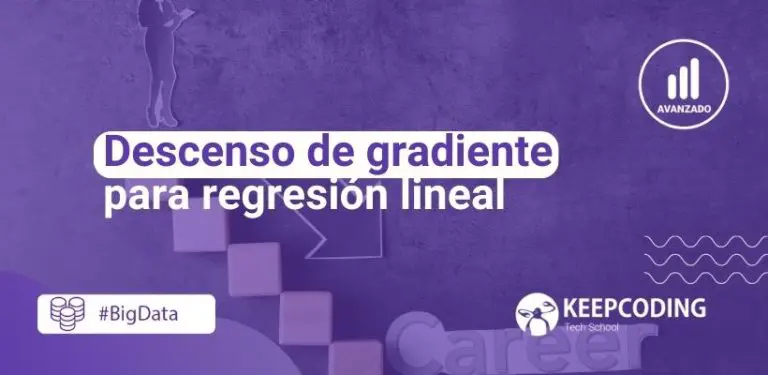 Descenso de gradiente para regresión lineal