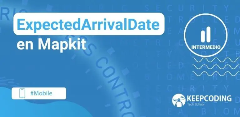 ExpectedArrivalDate en Mapkit