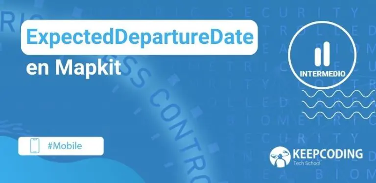 ExpectedDepartureDate en Mapkit