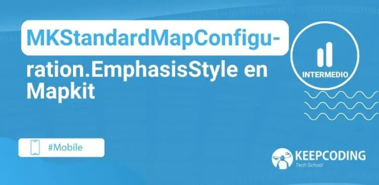 MKStandardMapConfiguration.EmphasisStyle en Mapkit