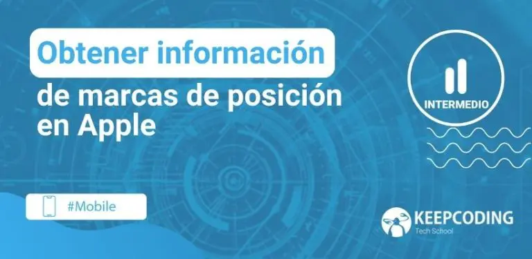 Obtener información de marcas de posición en Apple