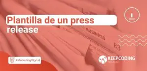 Plantilla de press release