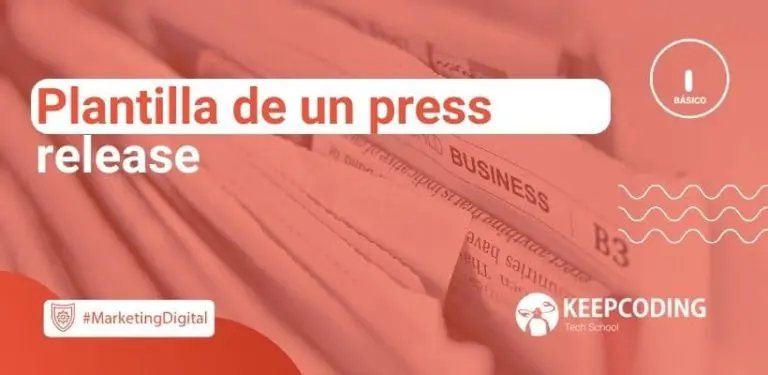 Plantilla de press release