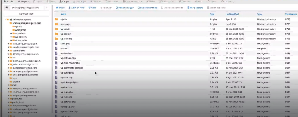 preparar bases de datos en cPanel 