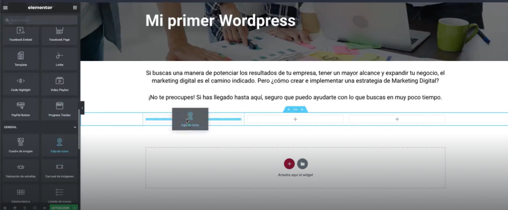Mi primer WordPress con Elementor 12 Mi primer wordpress con elementor