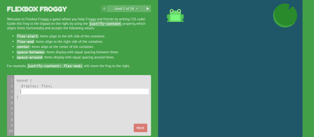 ¿Qué es Flexbox Froggy? 1 ¿Qué es Flexbox Froggy?