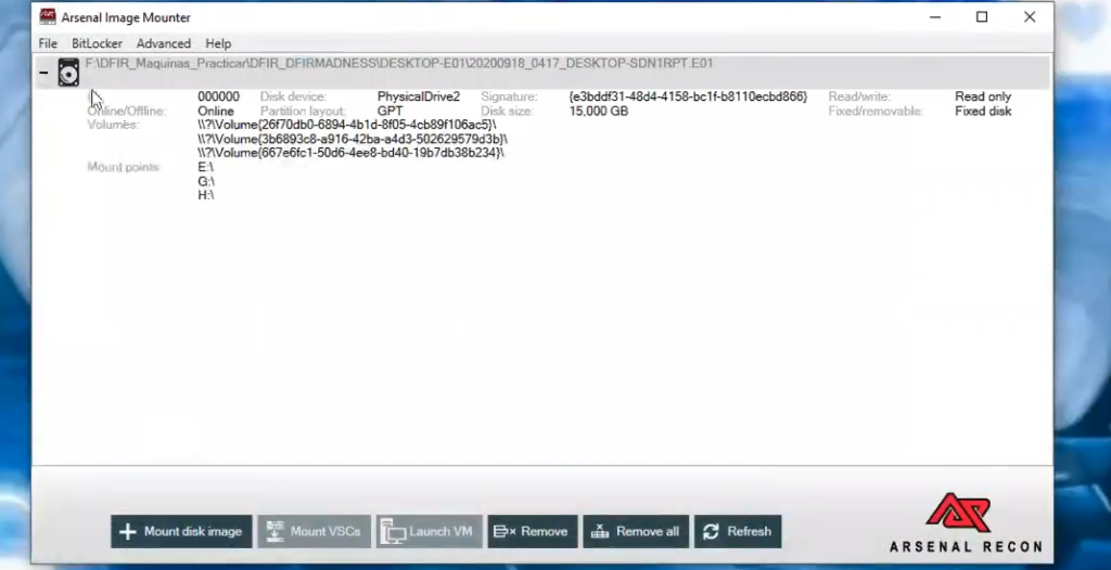 Arsenal Image Mounter